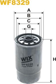 WIX Filters WF8329 - Degvielas filtrs adetalas.lv