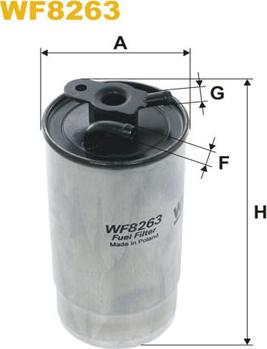 WIX Filters WF8263 - Degvielas filtrs adetalas.lv