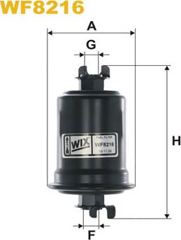 WIX Filters WF8216 - Degvielas filtrs adetalas.lv