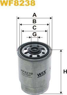 WIX Filters WF8238 - Degvielas filtrs adetalas.lv