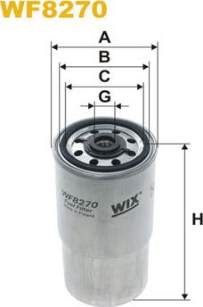 WIX Filters WF8270 - Degvielas filtrs adetalas.lv