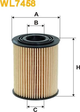 WIX Filters WL7458 - Eļļas filtrs adetalas.lv