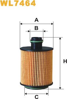 WIX Filters WL7464 - Eļļas filtrs adetalas.lv