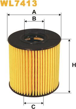 WIX Filters WL7413 - Eļļas filtrs adetalas.lv