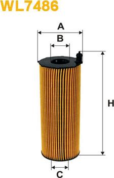 WIX Filters WL7486 - Eļļas filtrs adetalas.lv