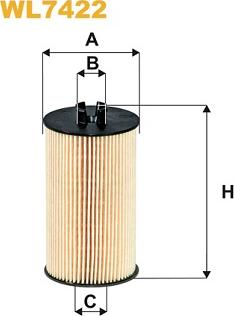 WIX Filters WL7422 - Eļļas filtrs adetalas.lv