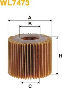 WIX Filters WL7473 - Eļļas filtrs adetalas.lv