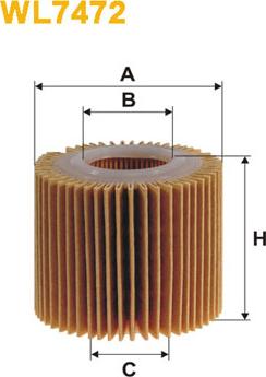 WIX Filters WL7472 - Eļļas filtrs adetalas.lv