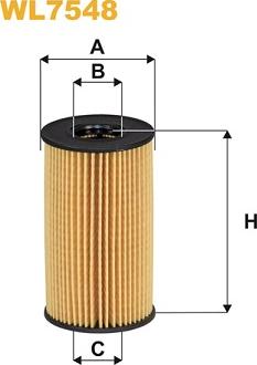 WIX Filters WL7548 - Eļļas filtrs adetalas.lv