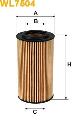 WIX Filters WL7504 - Eļļas filtrs adetalas.lv