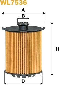 WIX Filters WL7536 - Eļļas filtrs adetalas.lv