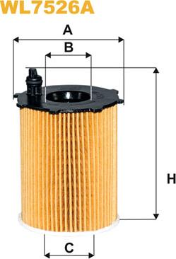 WIX Filters WL7526A - Eļļas filtrs adetalas.lv