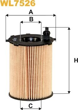 WIX Filters WL7526 - Eļļas filtrs adetalas.lv