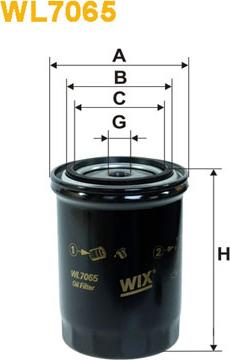 WIX Filters WL7065 - Eļļas filtrs adetalas.lv