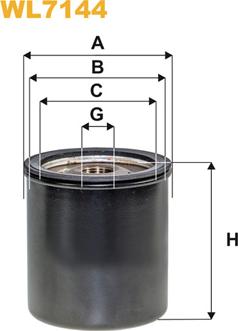 WIX Filters WL7144 - Eļļas filtrs adetalas.lv