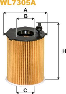 WIX Filters WL7305A - Eļļas filtrs adetalas.lv