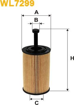 WIX Filters WL7299 - Eļļas filtrs adetalas.lv