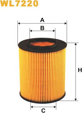 WIX Filters WL7220 - Eļļas filtrs adetalas.lv