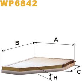 WIX Filters WP6842 - Filtrs, Salona telpas gaiss adetalas.lv