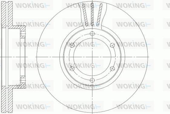 Woking D6951.10 - Bremžu diski adetalas.lv