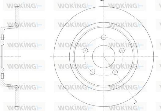 Woking D61459.00 - Bremžu diski adetalas.lv