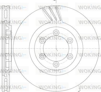 Woking D61000.10 - Bremžu diski adetalas.lv