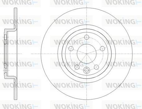 Woking D61785.00 - Bremžu diski adetalas.lv