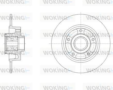 Woking D62138.00 - Bremžu diski adetalas.lv