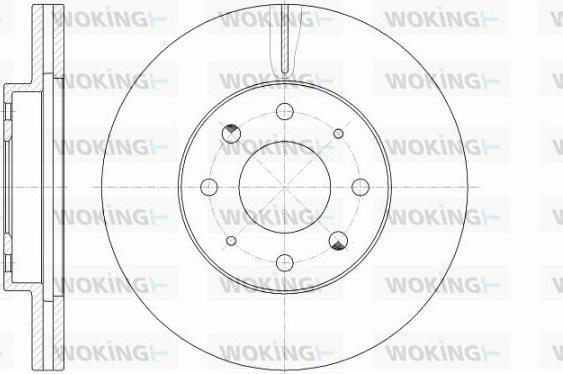 Woking D6775.10 - Bremžu diski adetalas.lv