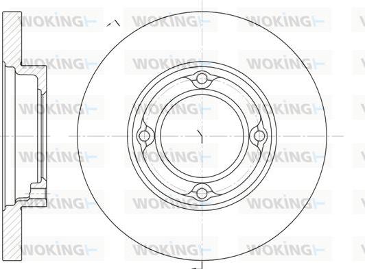 Woking D6770.00 - Bremžu diski adetalas.lv