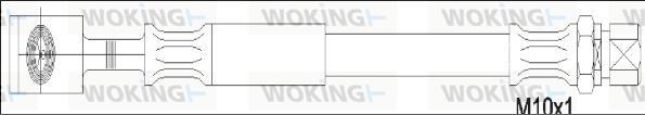 Woking G1953.00 - Bremžu šļūtene adetalas.lv