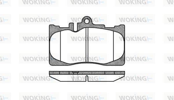 Woking P9903.00 - Bremžu uzliku kompl., Disku bremzes adetalas.lv