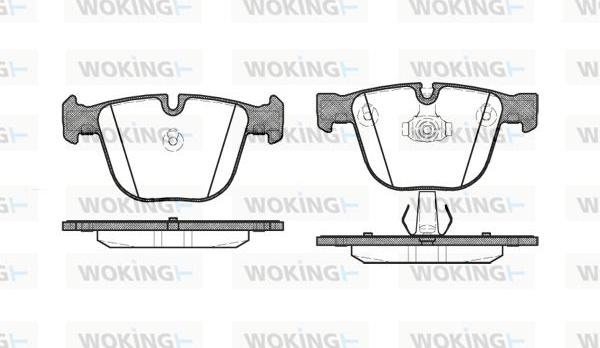 Woking P9923.00 - Bremžu uzliku kompl., Disku bremzes adetalas.lv