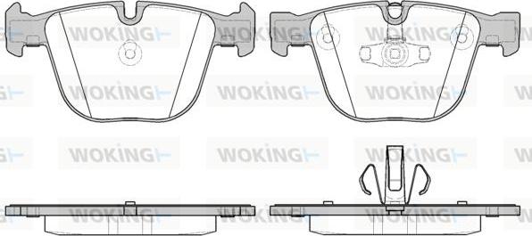 Woking P9923.20 - Bremžu uzliku kompl., Disku bremzes adetalas.lv