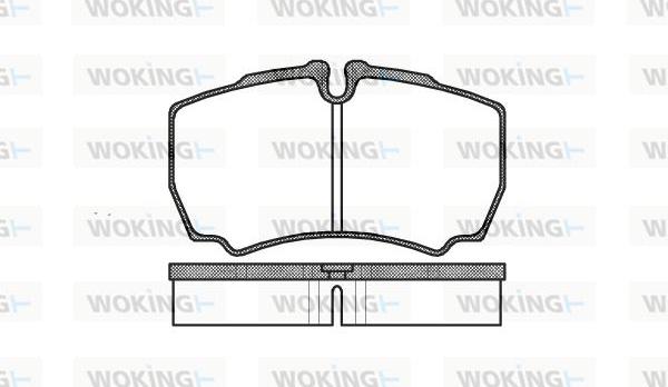 Woking P9493.00 - Bremžu uzliku kompl., Disku bremzes adetalas.lv