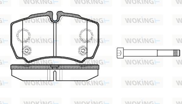 Woking P9493.10 - Bremžu uzliku kompl., Disku bremzes adetalas.lv