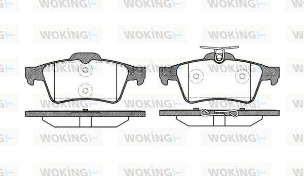 Woking P9423.20 - Bremžu uzliku kompl., Disku bremzes adetalas.lv