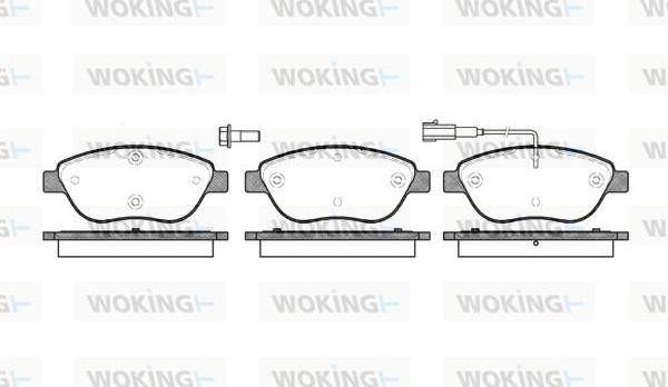 Woking P9593.01 - Bremžu uzliku kompl., Disku bremzes adetalas.lv