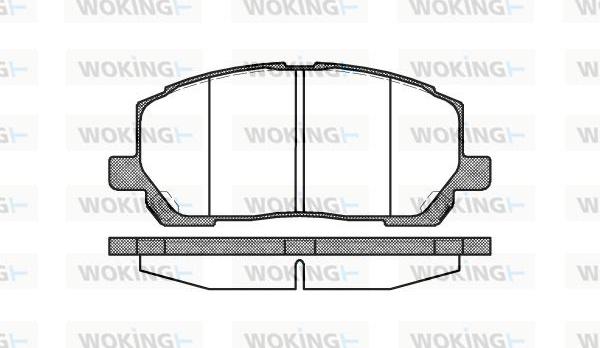 Woking P9553.00 - Bremžu uzliku kompl., Disku bremzes adetalas.lv