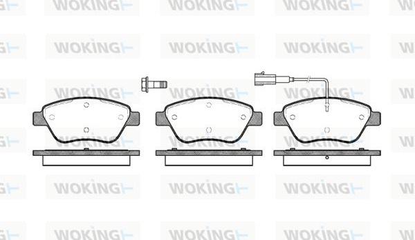 Woking P9583.01 - Bremžu uzliku kompl., Disku bremzes adetalas.lv