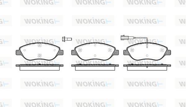 Woking P9603.01 - Bremžu uzliku kompl., Disku bremzes adetalas.lv