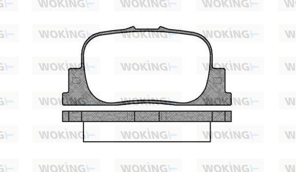 Woking P9013.00 - Bremžu uzliku kompl., Disku bremzes adetalas.lv