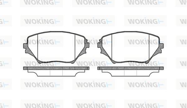 Woking P9133.00 - Bremžu uzliku kompl., Disku bremzes adetalas.lv