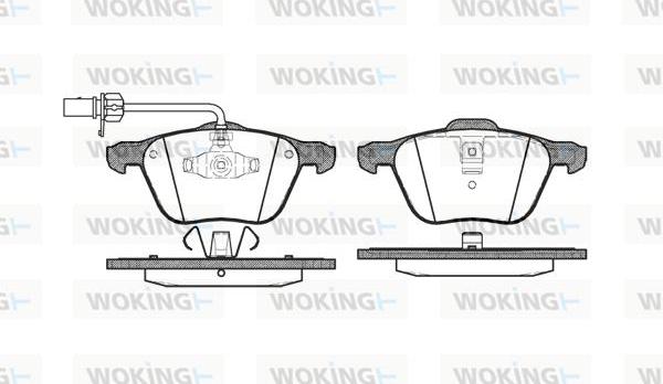 Woking P9363.02 - Bremžu uzliku kompl., Disku bremzes adetalas.lv