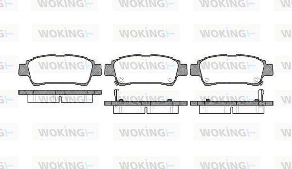 Woking P9203.02 - Bremžu uzliku kompl., Disku bremzes adetalas.lv