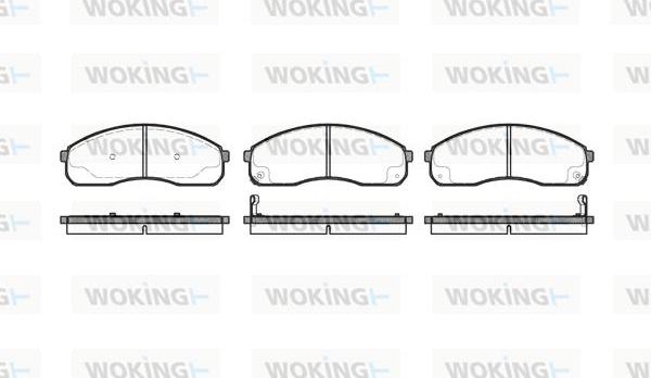 Woking P9213.12 - Bremžu uzliku kompl., Disku bremzes adetalas.lv