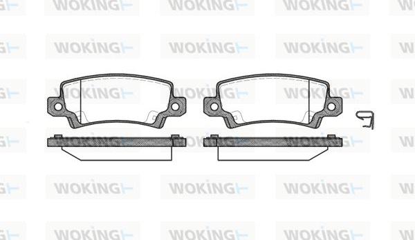 Woking P9743.02 - Bremžu uzliku kompl., Disku bremzes adetalas.lv