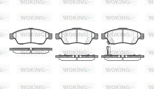 Woking P9753.01 - Bremžu uzliku kompl., Disku bremzes adetalas.lv