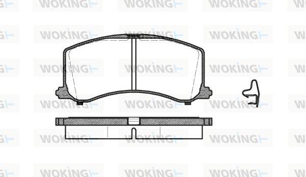 Woking P4953.02 - Bremžu uzliku kompl., Disku bremzes adetalas.lv