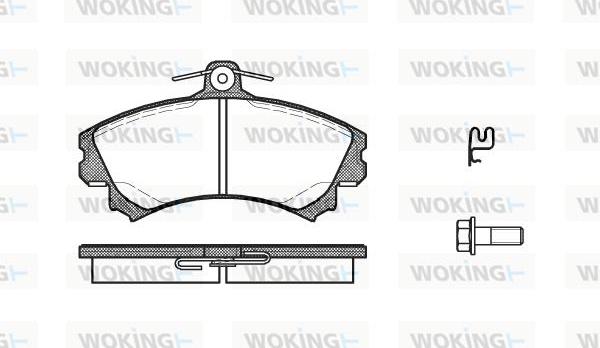 Woking P4903.21 - Bremžu uzliku kompl., Disku bremzes adetalas.lv